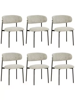 Set of 6 KELLY Minimalist Corduroy Dining Chair