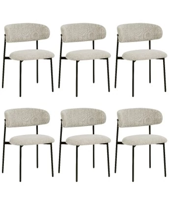 Set of 6 KELLY Minimalist Corduroy Dining Chair