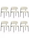 Set of 6 KELLY Minimalist Corduroy Dining Chair