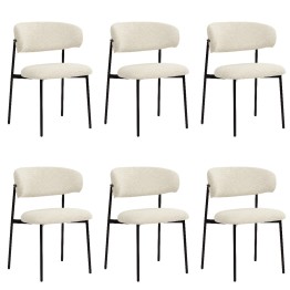Set of 6 KELLY Minimalist Corduroy Dining Chair