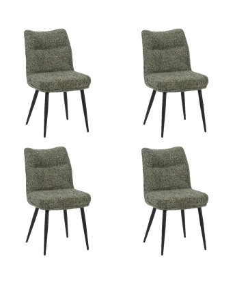 Set of 4 DYYK Modern Textured Dining Chair | Contemporary Accent Ch...