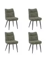 Lot de 4 DYYK Chaise de Salle à Manger Texturée | Chaise Contempora...