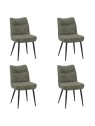 Lot de 4 DYYK Chaise de Salle à Manger Texturée | Chaise Contempora...