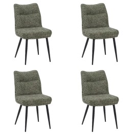 Set of 4 DYYK Modern Textured Dining Chair | Contemporary Accent Ch...