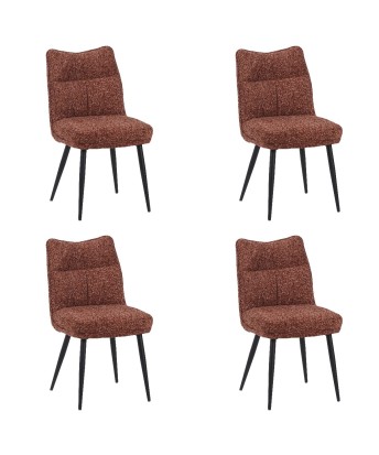Set of 4 DYYK Modern Textured Dining Chair | Contemporary Accent Ch...