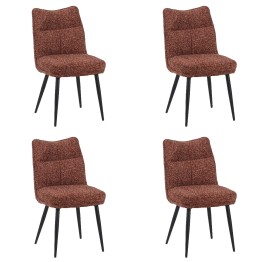 Lot de 4 DYYK Chaise de Salle à Manger Texturée | Chaise Contempora...