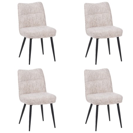 Lot de 4 DYYK Chaise de Salle à Manger Texturée | Chaise Contempora...