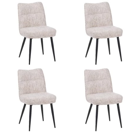 Set of 4 DYYK Modern Textured Dining Chair | Contemporary Accent Ch...