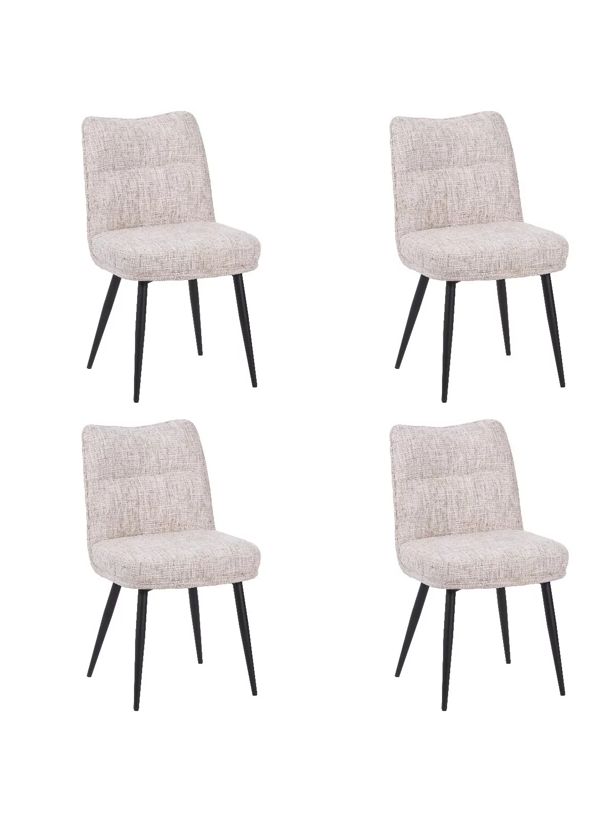 Lot de 4 DYYK Chaise de Salle à Manger Texturée | Chaise Contempora...