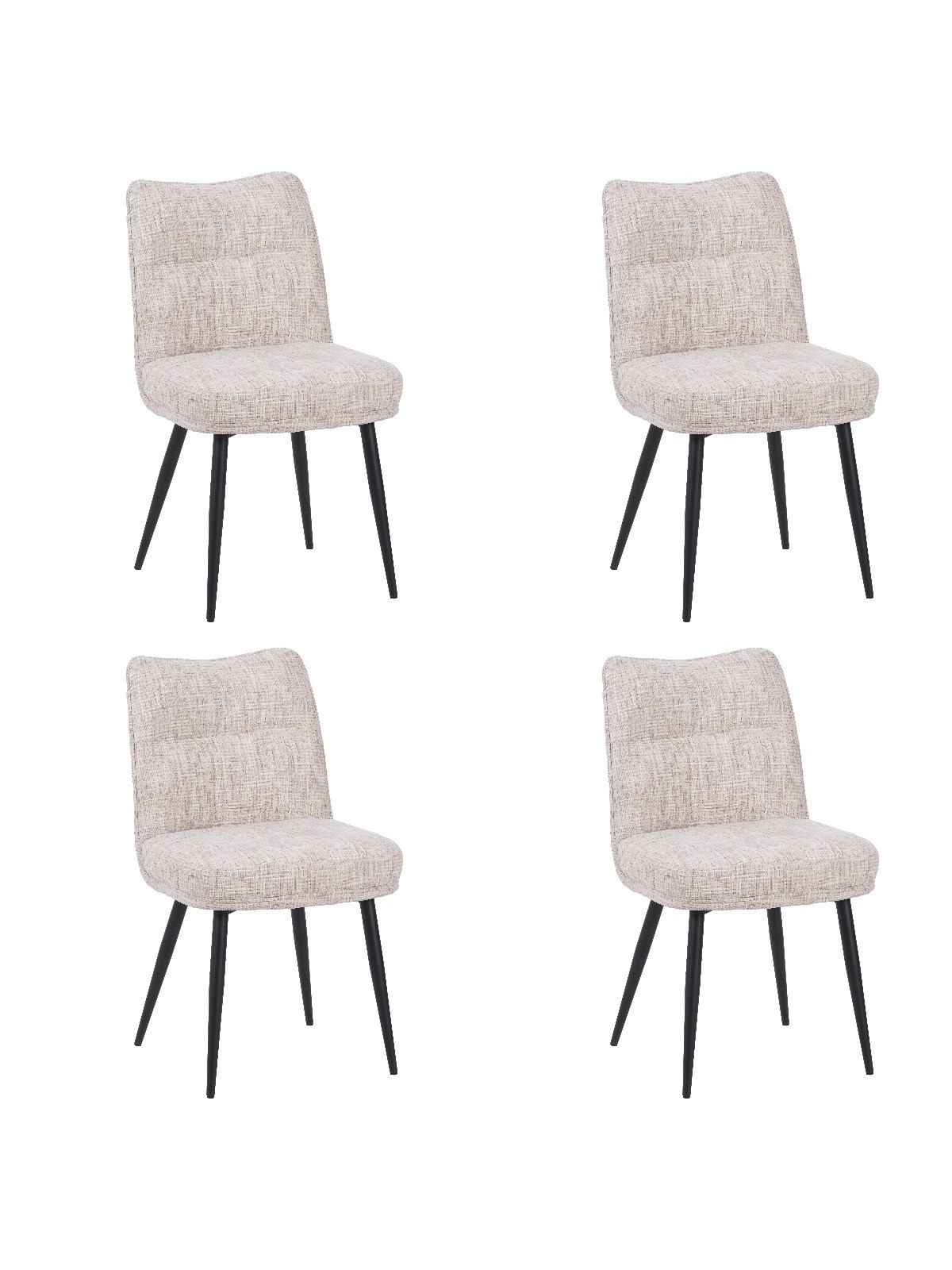 Lot de 4 DYYK Chaise de Salle à Manger Texturée | Chaise Contempora...
