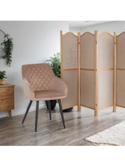 Lot de 6 FLINDY Chaise de Salle à Manger en Velours Matelassé LOT ...