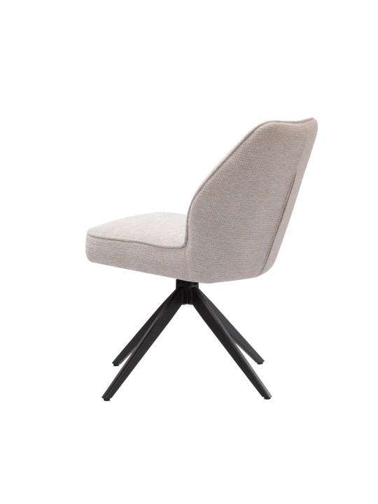 Modern 360° Swivel Chair with Premium Woven Fabric Upholstery