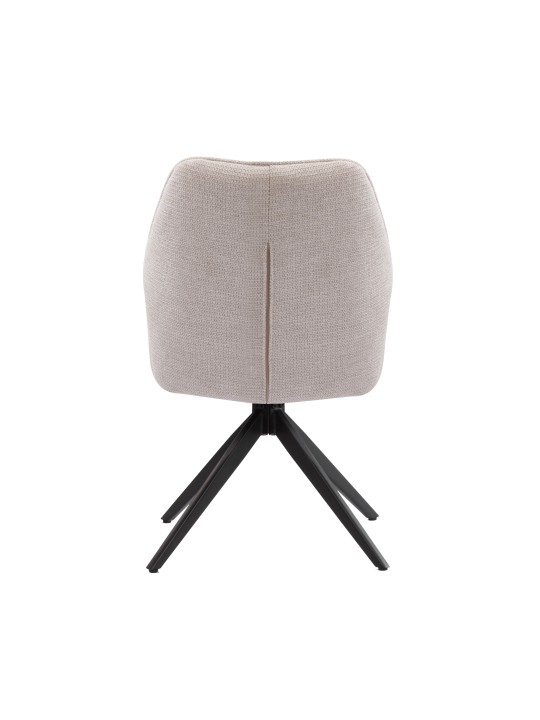 Modern 360° Swivel Chair with Premium Woven Fabric Upholstery