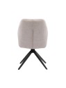 Modern 360° Swivel Chair with Premium Woven Fabric Upholstery