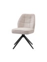 Modern 360° Swivel Chair with Premium Woven Fabric Upholstery