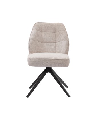 Modern 360° Swivel Chair with Premium Woven Fabric Upholstery