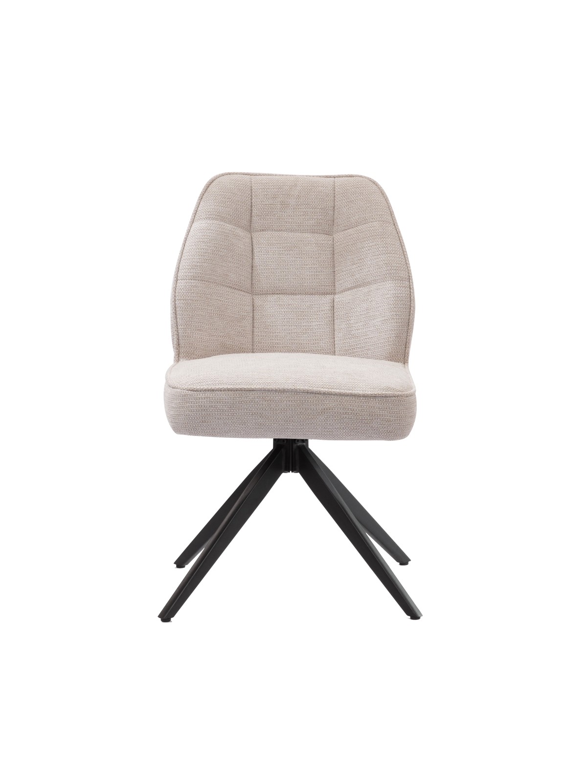 Modern 360° Swivel Chair with Premium Woven Fabric Upholstery