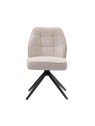 Modern 360° Swivel Chair with Premium Woven Fabric Upholstery