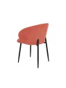 Modern Chair with Two-Tone Textured Fabric Upholstery