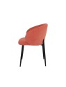 Modern Chair with Two-Tone Textured Fabric Upholstery