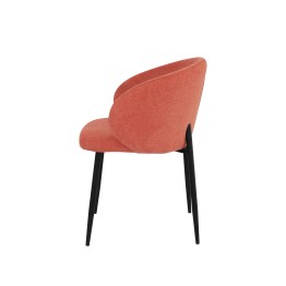 Modern Chair with Two-Tone Textured Fabric Upholstery
