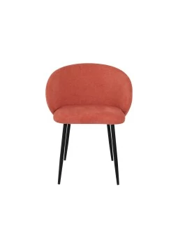 Chaise Moderne avec Revêtement en Tissu Texturé Bicolore