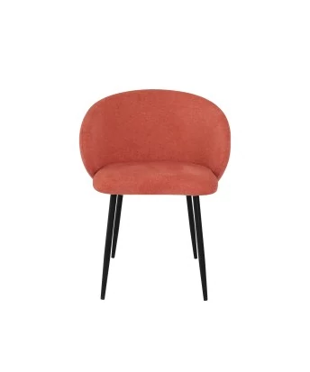 Chaise Moderne avec Revêtement en Tissu Texturé Bicolore