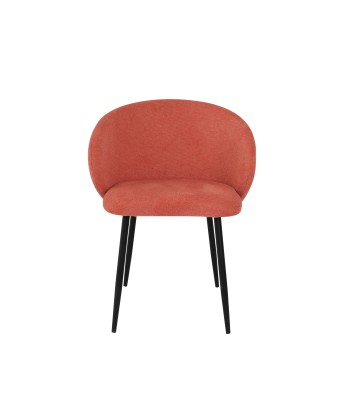 Modern Chair with Two-Tone Textured Fabric Upholstery