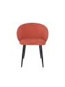 Modern Chair with Two-Tone Textured Fabric Upholstery