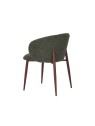 Modern Armchair with Textured Fabric Upholstery