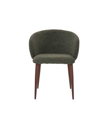 Modern Armchair with Textured Fabric Upholstery
