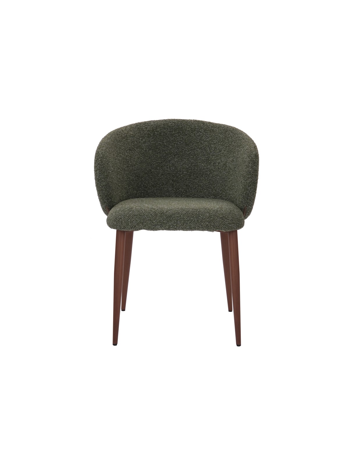 Modern Armchair with Textured Fabric Upholstery