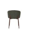 Modern Armchair with Textured Fabric Upholstery
