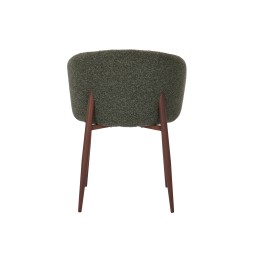 Modern Armchair with Textured Fabric Upholstery