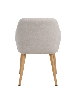 Fauteuil Moderne avec Revêtement en Tissu Texturé