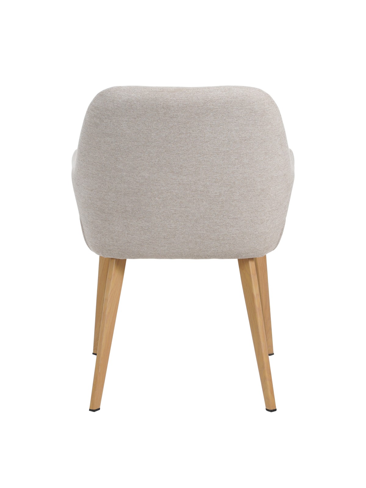 Modern Armchair with Textured Fabric Upholstery