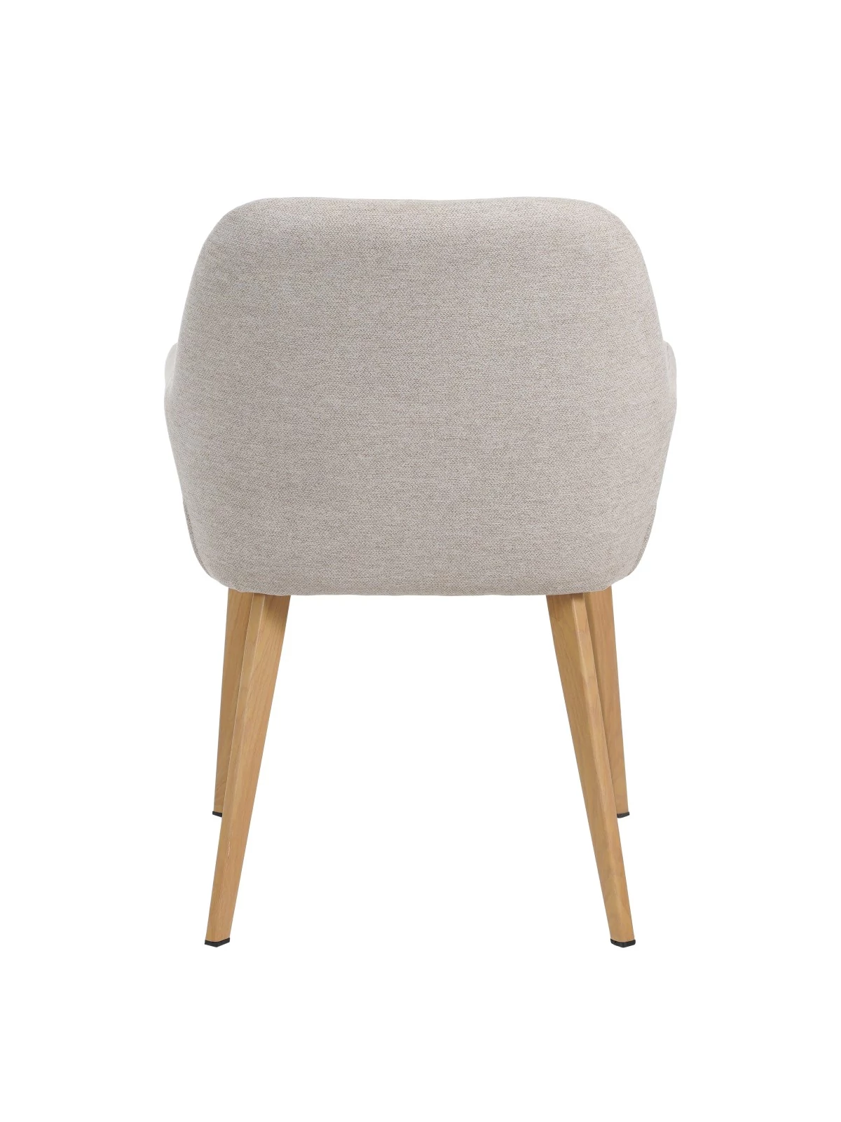 Modern Armchair with Textured Fabric Upholstery
