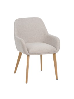 Fauteuil Moderne avec Revêtement en Tissu Texturé