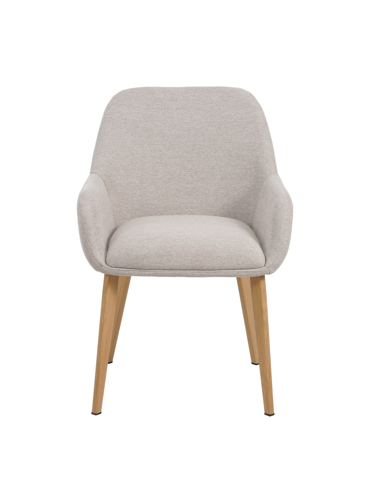 Modern Armchair with Textured Fabric Upholstery