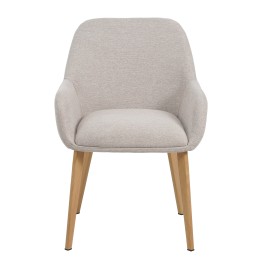 Fauteuil Moderne avec Revêtement en Tissu Texturé