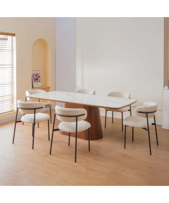 KELLY Minimalist Corduroy Dining Chair
