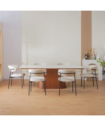 KELLY Minimalist Corduroy Dining Chair