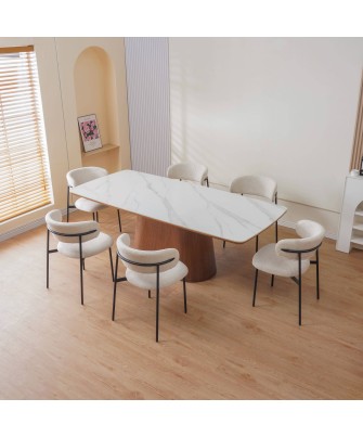 KELLY Minimalist Corduroy Dining Chair