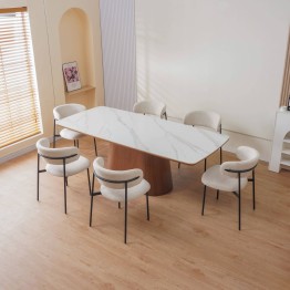 KELLY Minimalist Corduroy Dining Chair