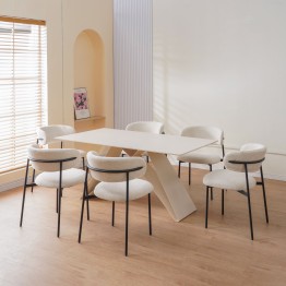 KELLY Minimalist Corduroy Dining Chair
