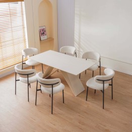 KELLY Minimalist Corduroy Dining Chair