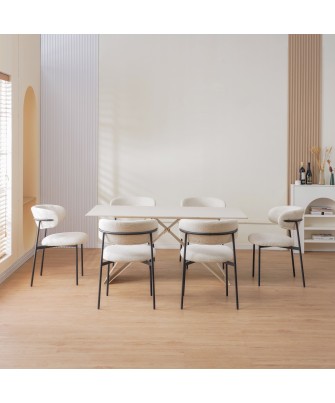 KELLY Minimalist Corduroy Dining Chair