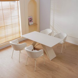 CUICY Chaise de Salle à Manger Monochromatique Luxueuse au Design M...