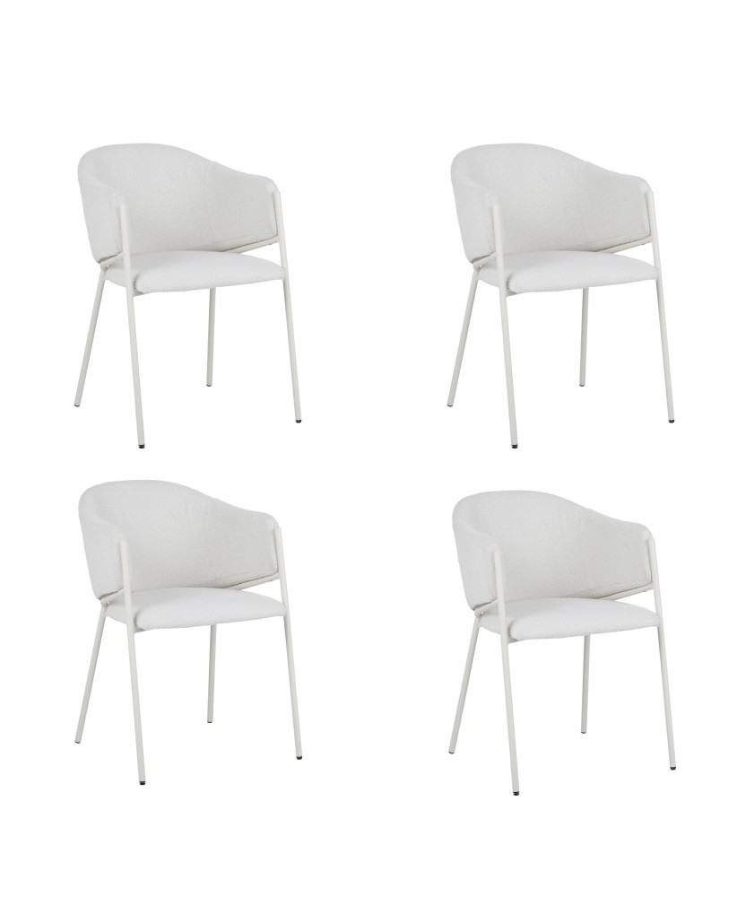 Set of 4 CUICY Luxury Monochromatic Dining Chair with Modern Design Set of 4 CUICY Luxury Monochromatic Dining Chair with Modern Design