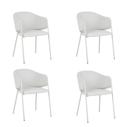 Set of 4 CUICY Luxury Monochromatic Dining Chair with Modern Design